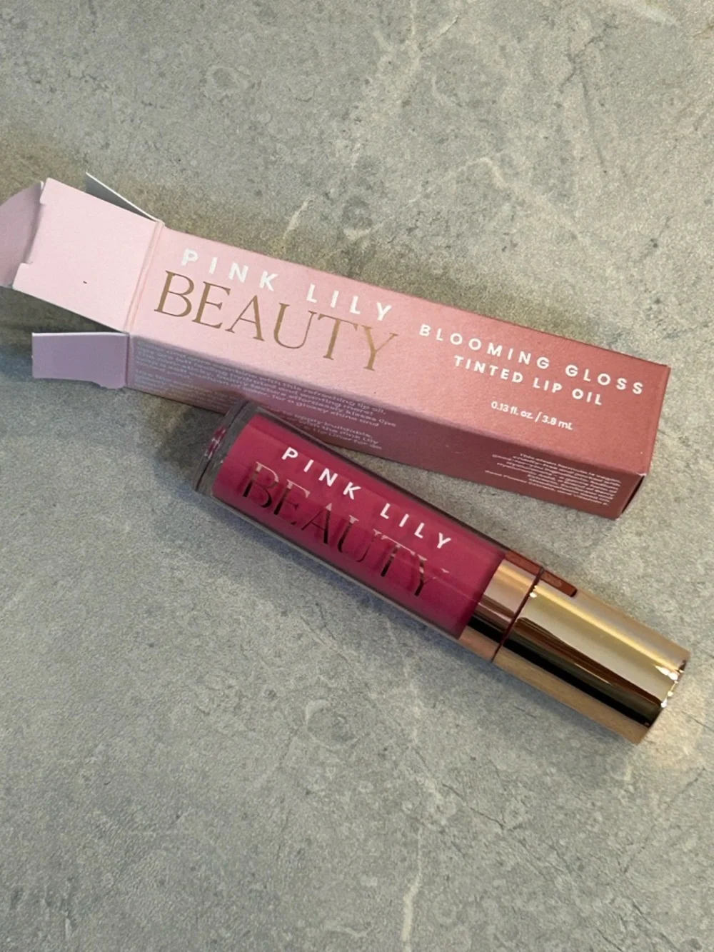 NEW Pink Lily Beauty Blooming Gloss Tinted Lip Oil - Perfectly Pink